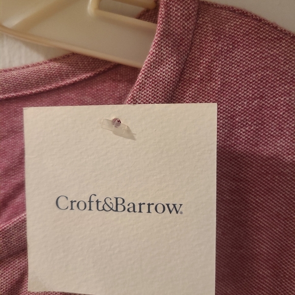 NWT Croft & Barrow Red Shirt Size Medium - Picture 3 of 3